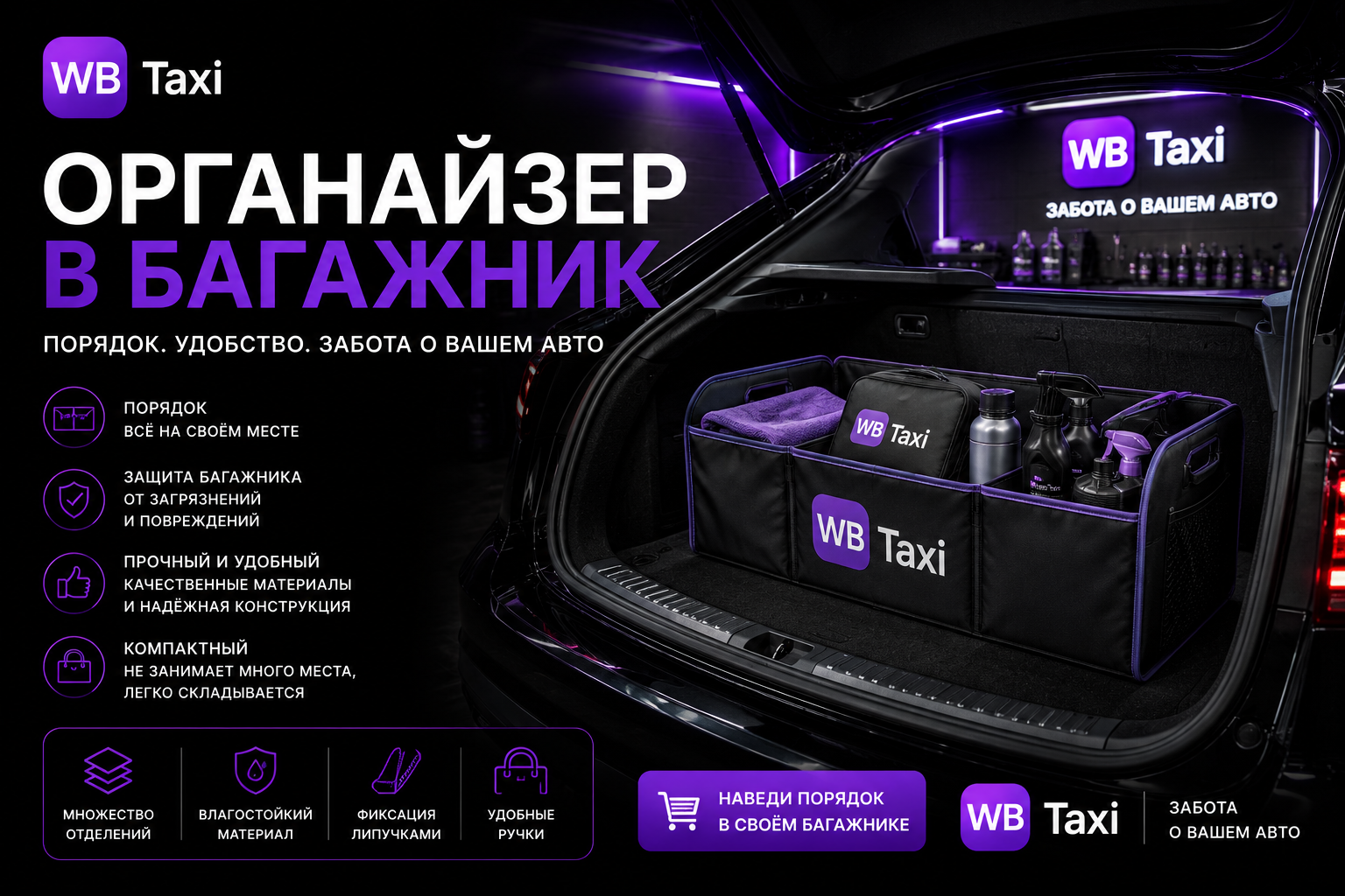 Органайзер в багажник